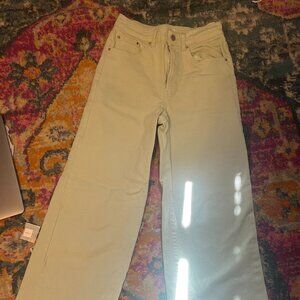 ONLY Wide-Leg Pants in Light Sage Green (Size 28/30)